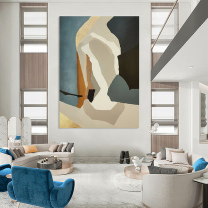 Swirling Textures: Large - Format Custom Abstract Gem for Bedroom and Bar DTP145