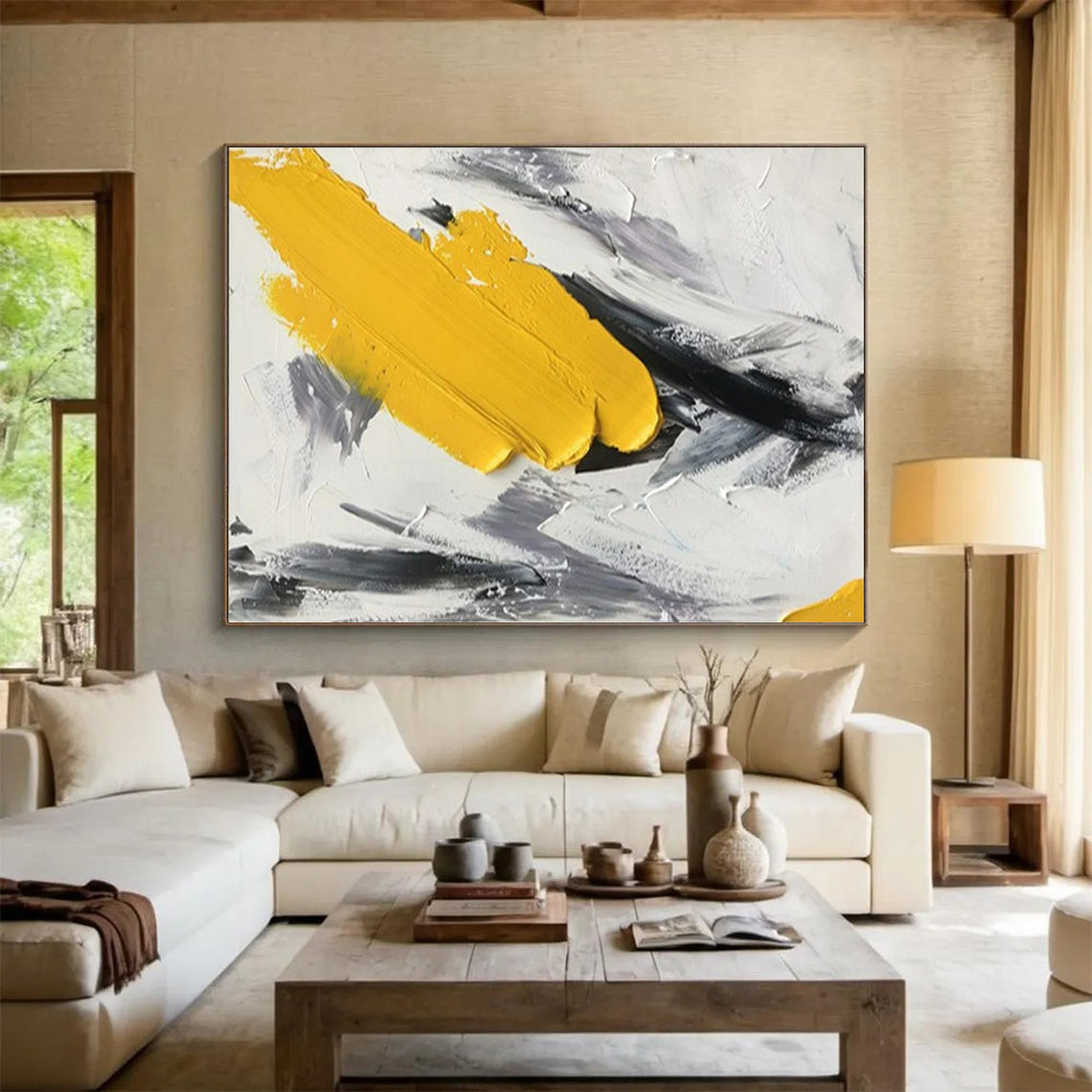 Enormous Hand-Painted Abstract Canvases for Office & Bedroom LargeART1509