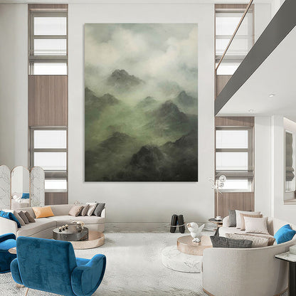 Gargantuan Hand - Painted Custom Abstract Painting (with Captivating Textures), for Dining Room and Hotel DKH1480