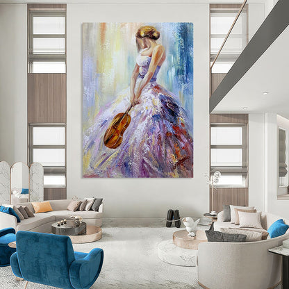 Immense Hand-Painted Abstract Wall Art for Bedroom & Spa LargeART2182