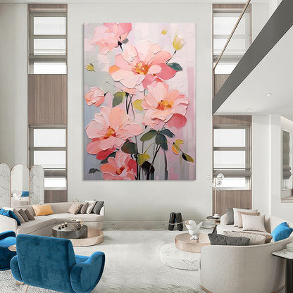 Custom Hand-Painted Abstract Mural for Office & Bar LargeART1905