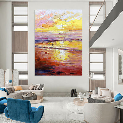 Tranquil Hand - Painted Textured Abstract for Bedroom & Hotel DKH1306