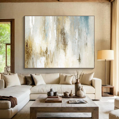 Vast - Scale Textured Abstract Canvas for Living Room & Bedroom DKH522
