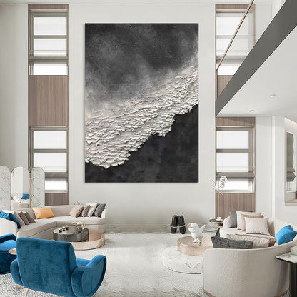 Large Custom Abstract Paintings with Textured Details for Bedroom & Office DTP339