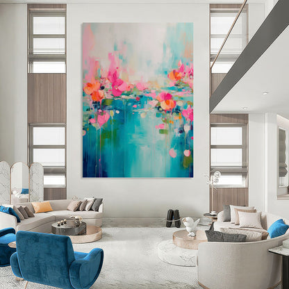 Hand - Crafted Custom Textured Abstract Painting for Living Room & Dining Room DKH0993