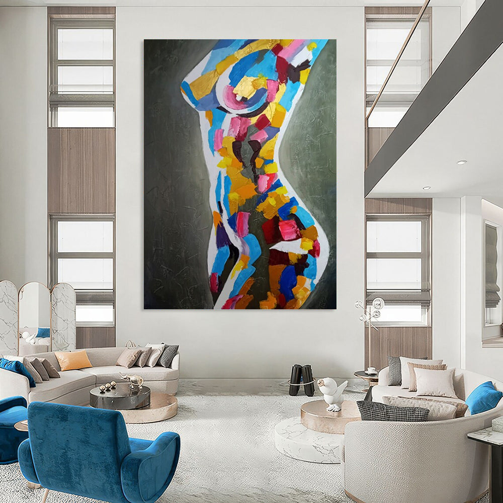 Massive Hand-Painted Abstract Art for Bar & Gym LargeART2189