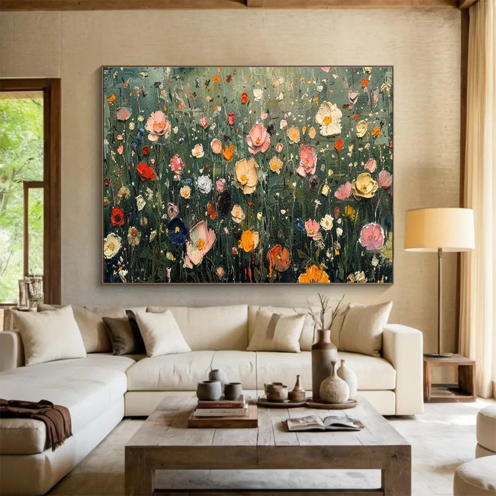 Oversized Original Textured Hand - Applied Abstract Artwork for Engaging Interiors DKH809