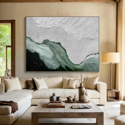 Massive Hand - Crafted Textured Abstract Canvas for Artful Enhancements DKH744