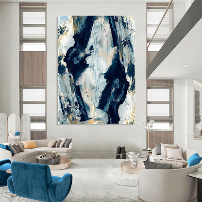 Big-Size Custom Abstract Paintings: Hand-Painted Textures for Your Space DTP172