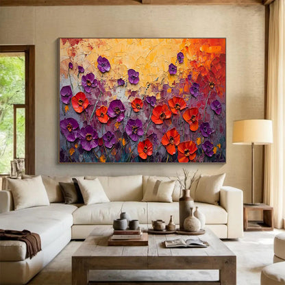 Whimsical Large Abstract Wall Decor for Bedroom & Office LargeART1765