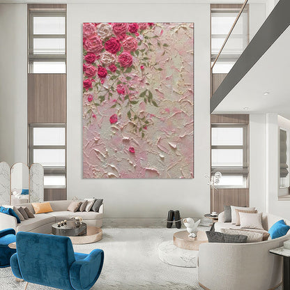 Serene & Monochromatic Hand-Painted Custom Abstract Painting for Bedroom & Entryway LargeART1985