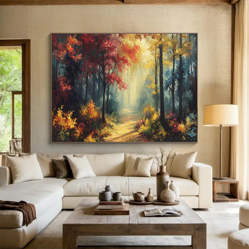Luxurious Original Grandiose Textured Hand - Painted Abstract Mural for Immersive Spaces DKH821