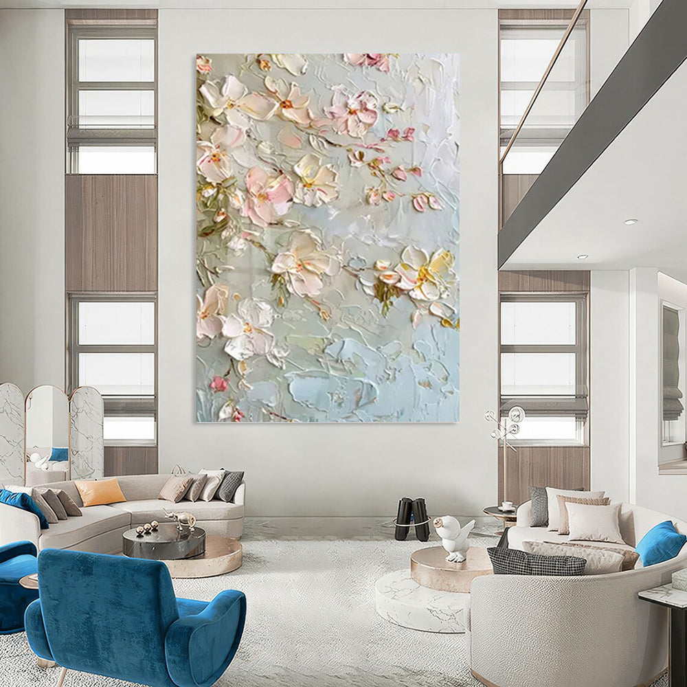 Warm - Hearted Hand - Painted Textured Abstract on Canvas for Dining Room & Living Room DKH1392