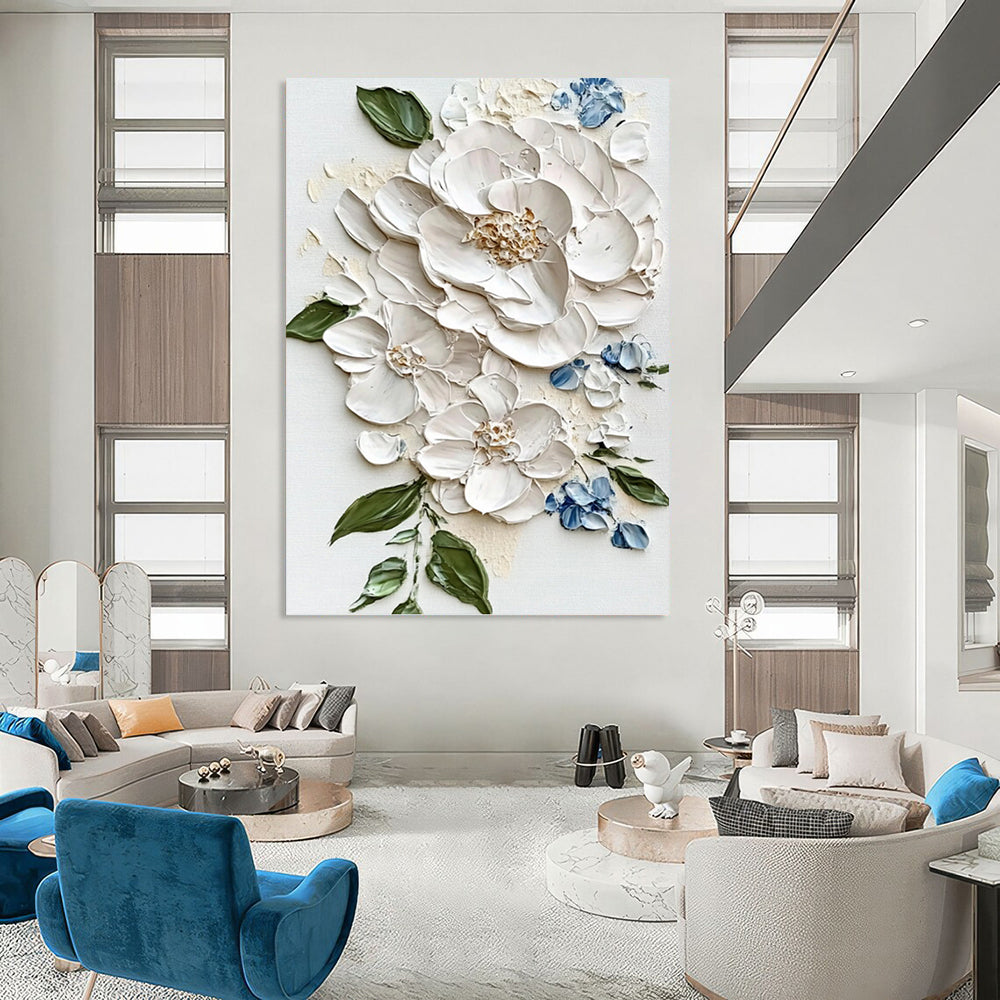 Graceful Hand - Painted Textured Abstract Painting on Canvas for Dining Room & Hotel DKH1388