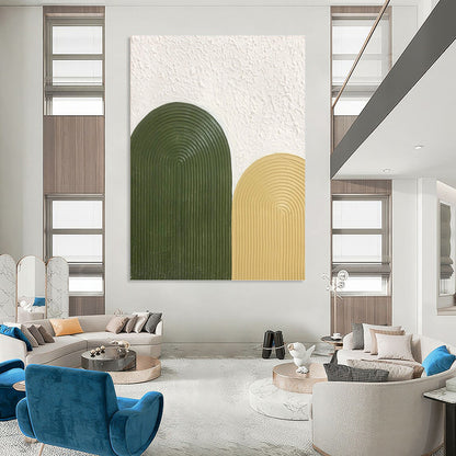 Oversized Hand - Painted Textured Abstract Art for Office & Dining Room DKH1176