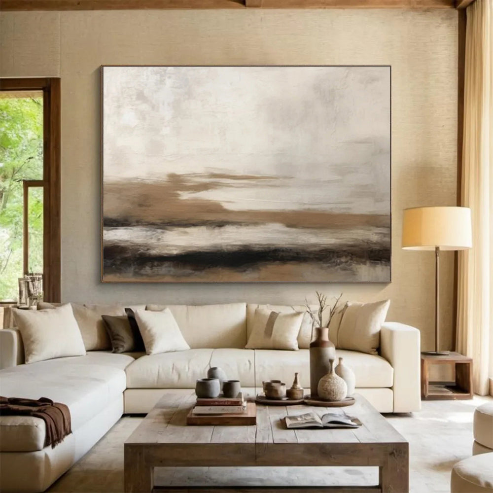 “Artistic Tapestry” Large - Format Abstract Mural for Bedroom & Dining Room DKH332