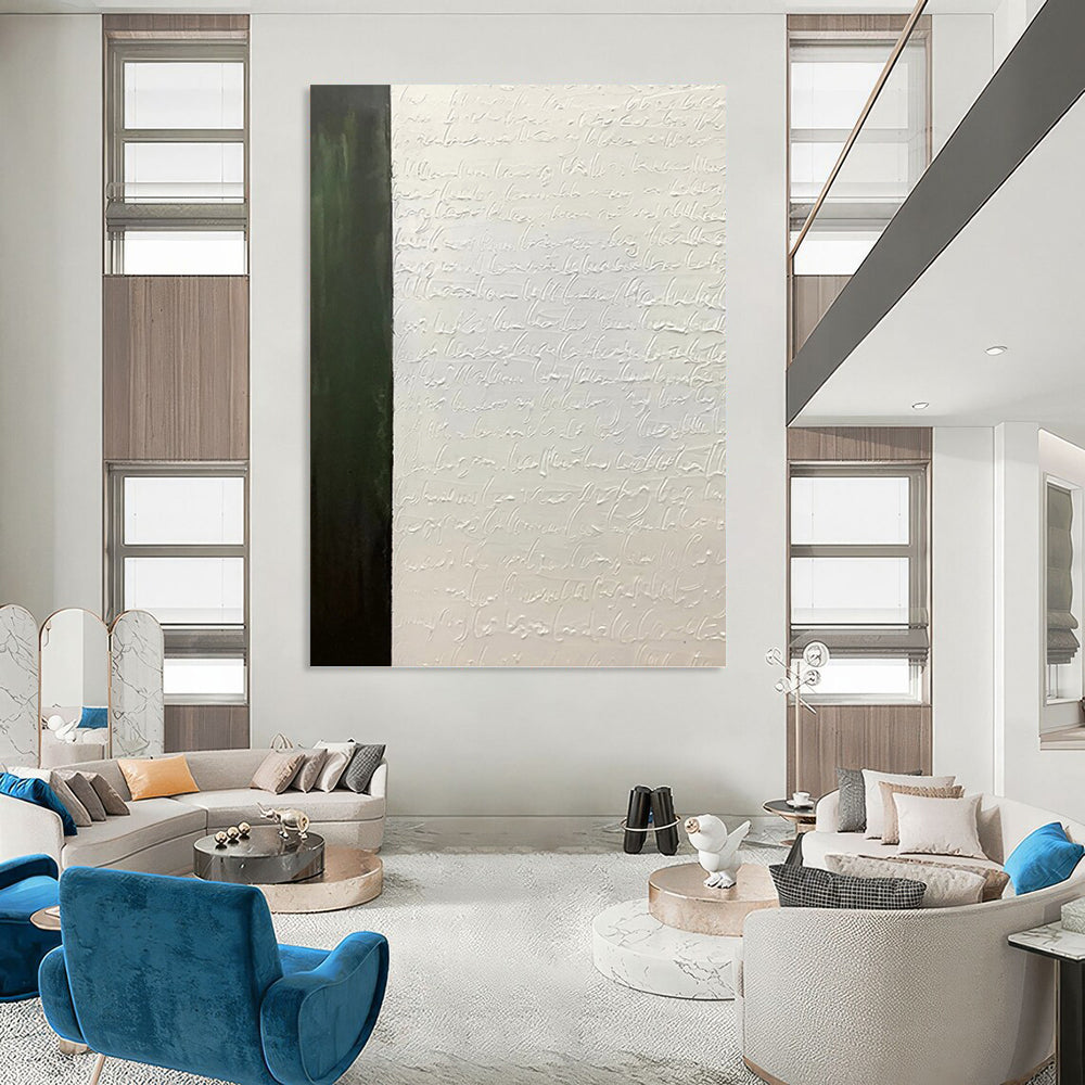 Immense Hand - Painted Textured Abstract Artwork for Hallway & Bar DKH1181