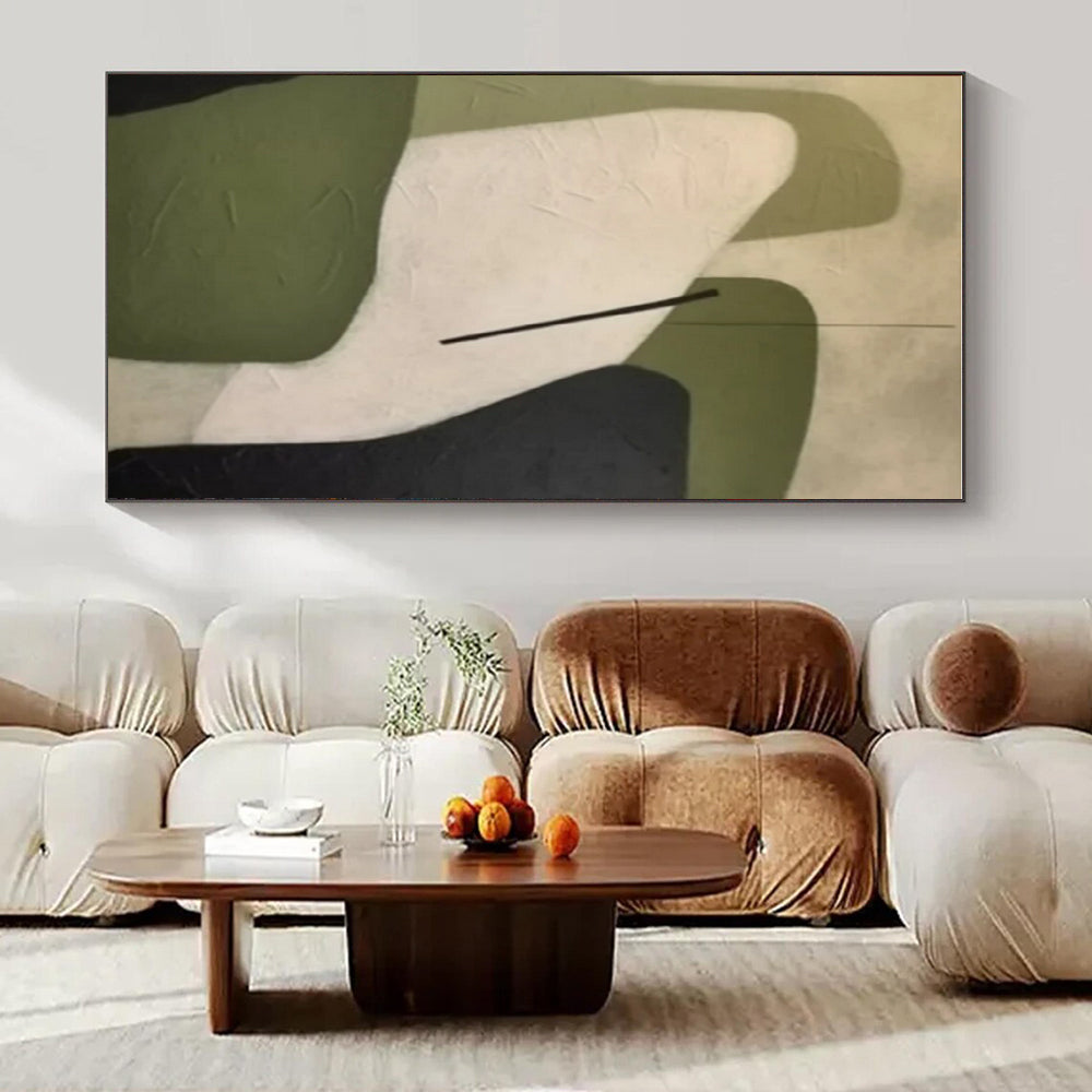 Large-Scale Custom Hand-Painted Abstract Art for Living Room & Dining Room LargeART1470