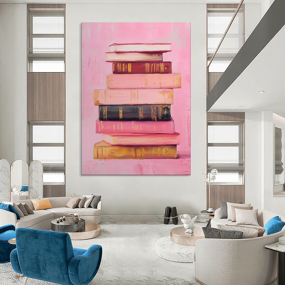 Whimsical & Charming Hand-Painted Custom Abstract Painting for Bedroom & Living Room LargeART2017