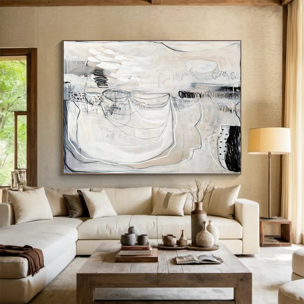 Personalized Abstract Canvas for Bedroom & Entryway DKH074