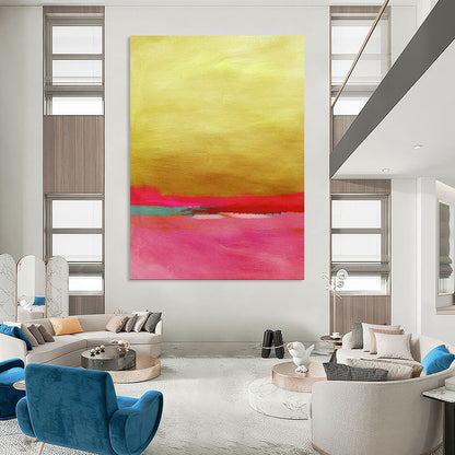 Dreamy & Soft Abstract Canvas Art for Dining Room & Hotel LargeART2023
