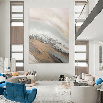 Gigantic Hand - Painted Textured Abstract Mural for Planetarium & Observatory DKH1228