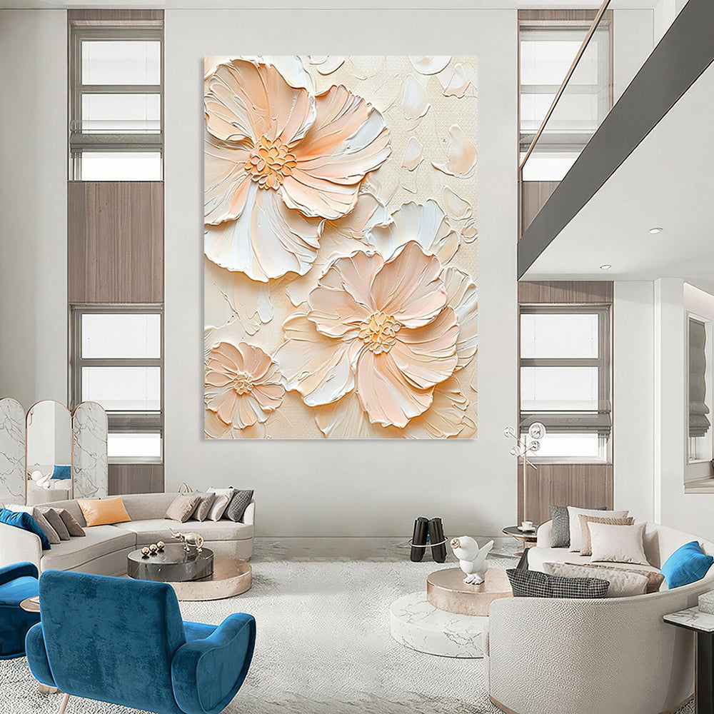 Assertive Hand - Painted Textured Abstract Canvas for Hallway & Office DKH1389
