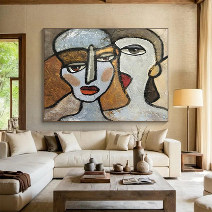 Oversized Textured Handmade Abstract Painting for Decorative Upgrade DKH719