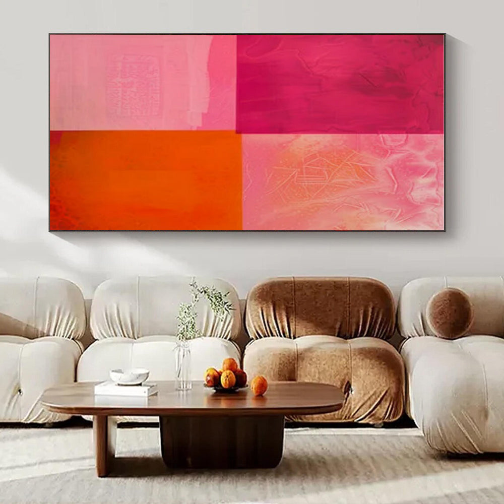 Hand-Painted Bespoke Abstract Canvas for Living Room & Hotel LargeART1479