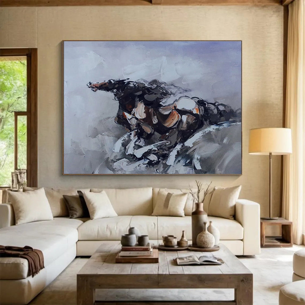 “Graceful Impressions” Colossal Abstract Painting for Office & Hallway DKH306