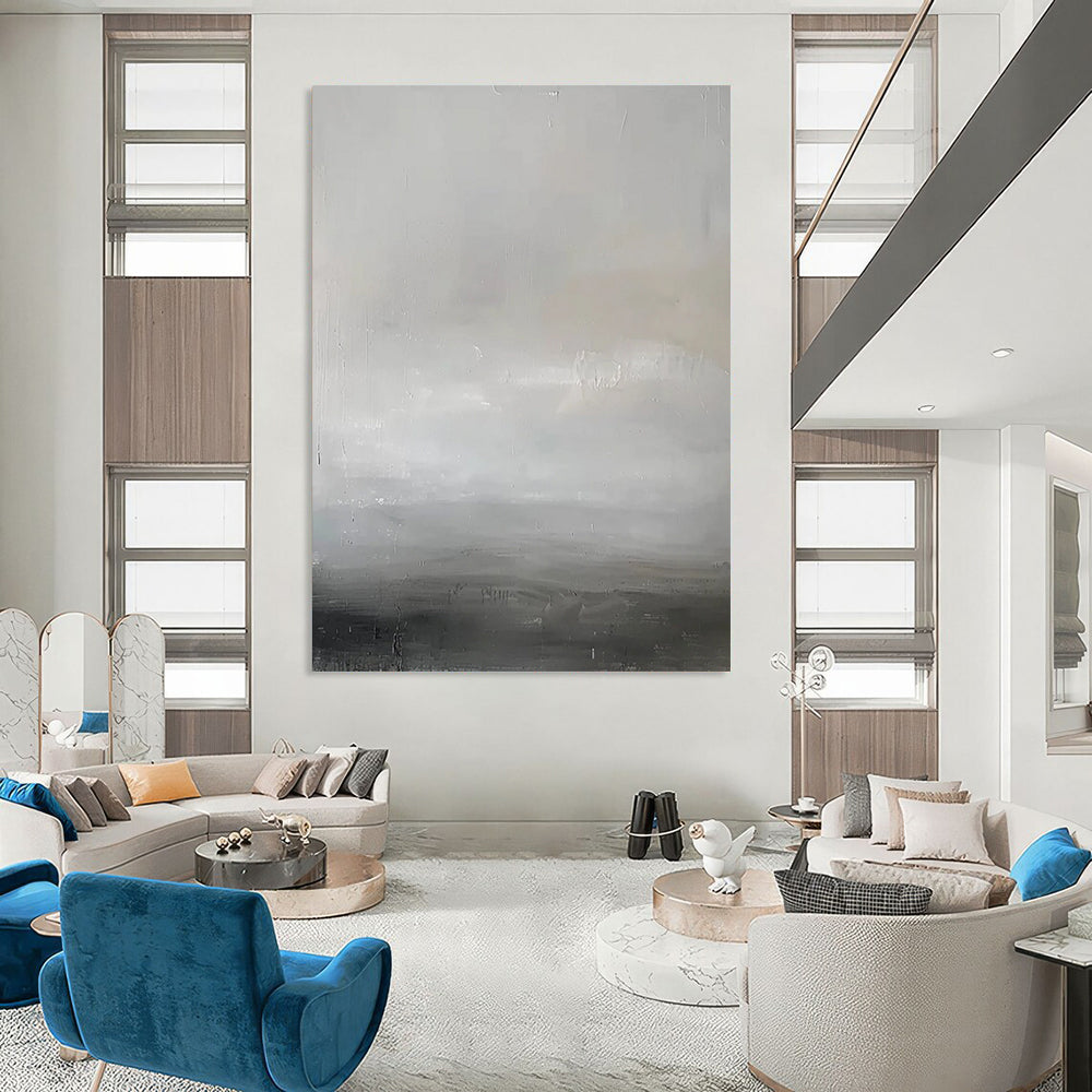 Extended - Dimension Hand - Painted Custom Abstract Canvas for Bedroom and Hallway DTP064