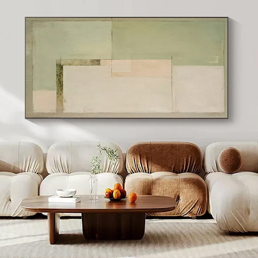 Hand-Painted Personalized Abstract Mural for Dining Room & Hotel Wine Tasting Rooms LargeART1443