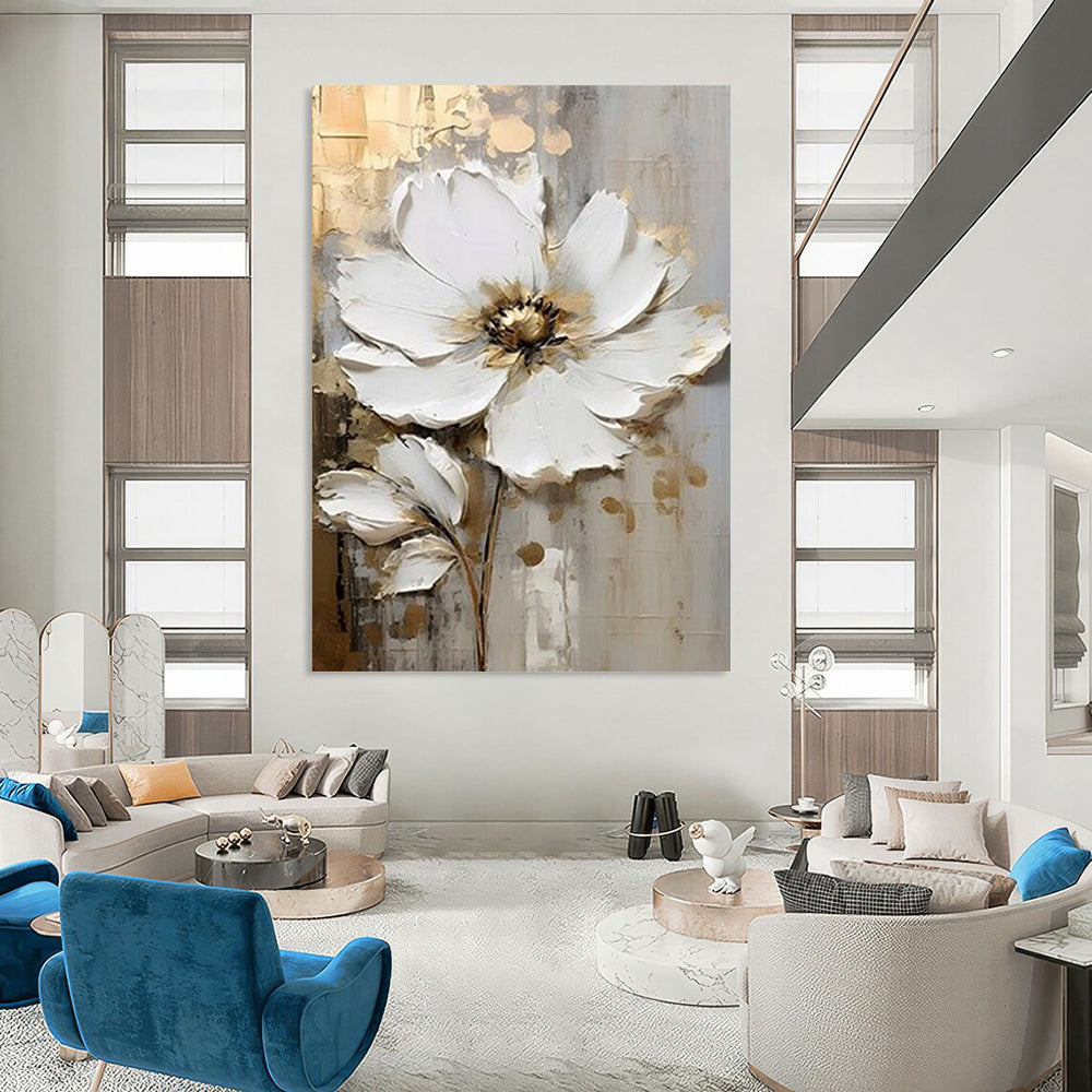 Large Custom Abstract Paintings: Textured Details for Bedroom & Bar DTP300