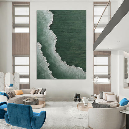 Supersized - Extent Hand - Painted Custom Abstract Treasure (with Unique Textures), for Bedroom and Living Room DKH1501