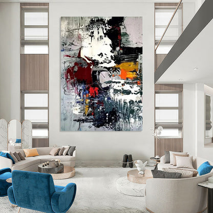 Hand-Painted Large Custom Abstract Art for Bedroom & Living Room DTP391