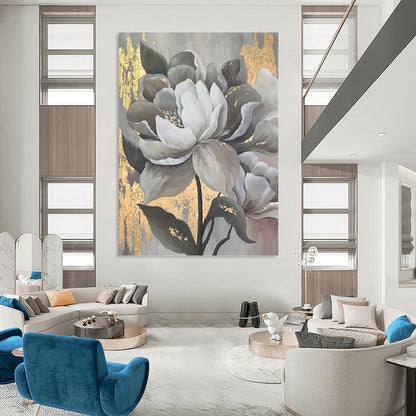 Massive Vertical Hand - Painted Textured Custom Abstract Hymn (with Woven - Basket Textures) for Bedroom and Entryway DKH1620