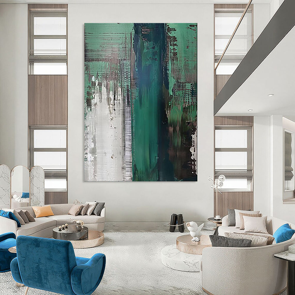 Rustic & Textured Abstract Canvas Art for Bedroom & Hallway LargeART2021
