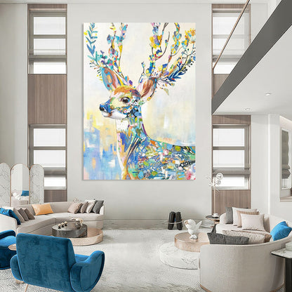 Immense Hand-Painted Abstract Wall Mural for Living Room & Foyer LargeART2209