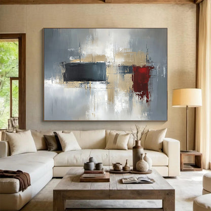 “Teal and Gold Abstract Drip” - Teal, gold, white, beige; Abstract drip with teal and gold; Acrylic Painting On Canvas HB1284