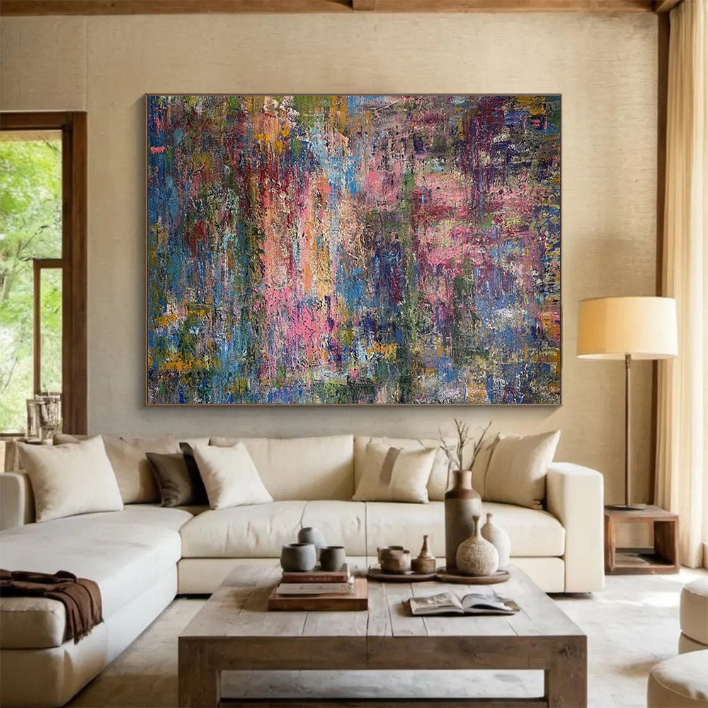 Immense Handmade Textured Abstract Painting for Space Enrichment DKH715