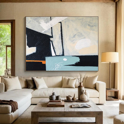 Grand Hand - Painted Abstract Canvas for Office & Hallway DKH546