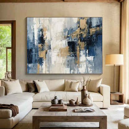 Energetic Giant Abstract Mural for Office & Living Room LargeART1706