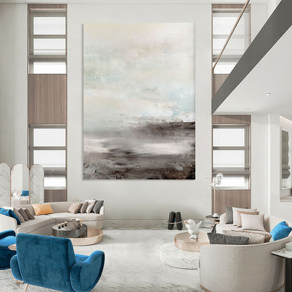 Lattice Textures: Monumental Custom Abstract Art for Bedroom and Dining Room DTP154