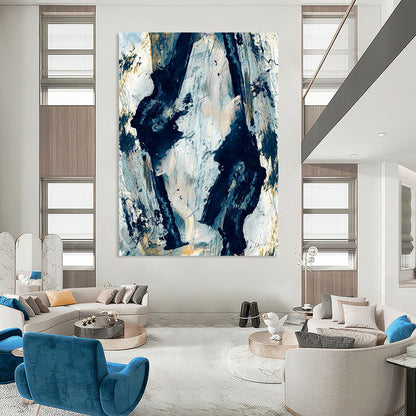 Hand-Painted Large-Scale Abstract Art: Textures for Bar & Hotel DTP244