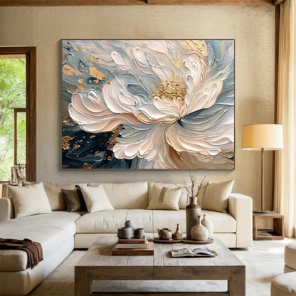 Large - Scale Hand - Painted Textured Abstract Painting for Aesthetic Enhancement DKH682