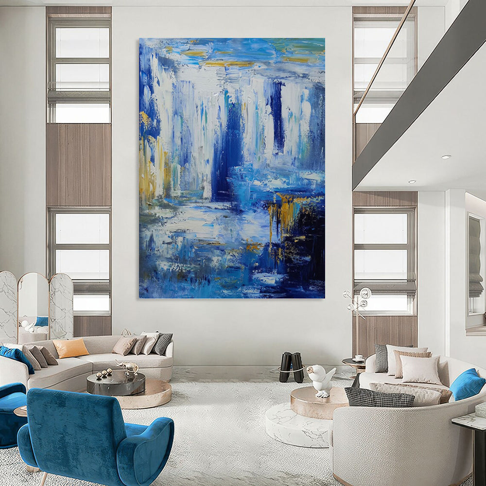 Graceful Hand - Painted Textured Abstract Painting for Dining Room & Hotel DKH1332