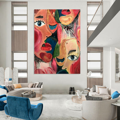 Vast Hand-Painted Abstract Art for Office Breakout Space & Lounge LargeART2235