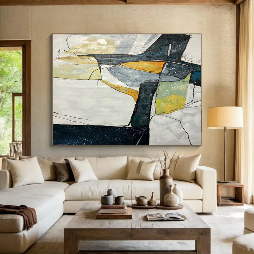 Geometric Coastal Abstract - Chic Office Sophistication DLZ038