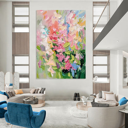 Dynamic Hand - Painted Textured Abstract Painting on Canvas for Living Room & Office DKH1403