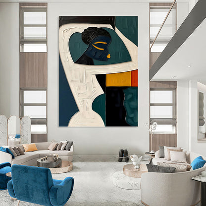 Mammoth Hand - Painted Textured Custom Abstract Painting, Suitable for Office and Hallway DKH1471